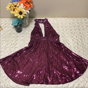 Free People sparkly purple dress